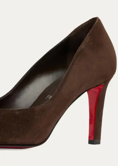 Christian Louboutin 85mm Fannylove Suede Pumps | Thumbnail 3