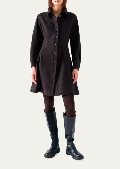 Akris punto Panel Winter Denim Shirtdress | Thumbnail 4