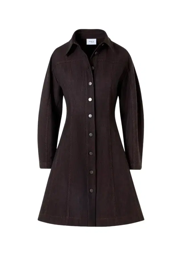 Akris punto Panel Winter Denim Shirtdress