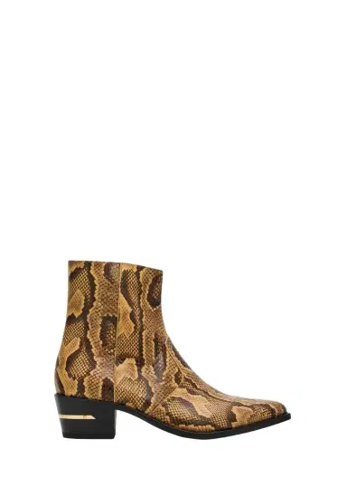 AMIRI Men's Python-Embossed Leather Ankle Boots | Thumbnail 1 AMIRI Men's Python-Embossed Leather Ankle Boots | Thumbnail 1