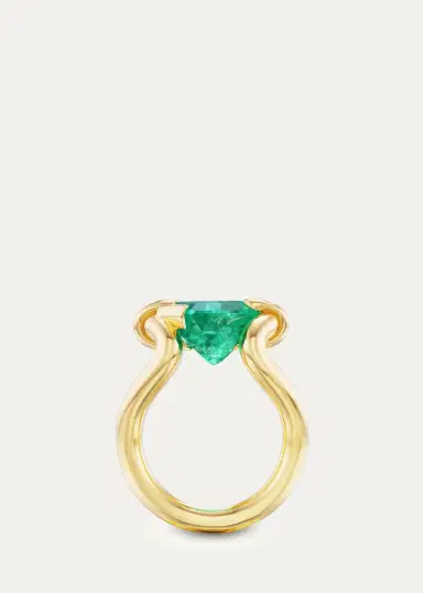 Uniform Object 18K Yellow Gold & Emerald Ring | Thumbnail 2
