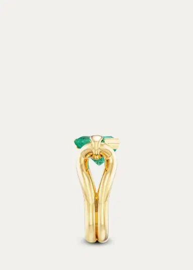Uniform Object 18K Yellow Gold & Emerald Ring | Thumbnail 4