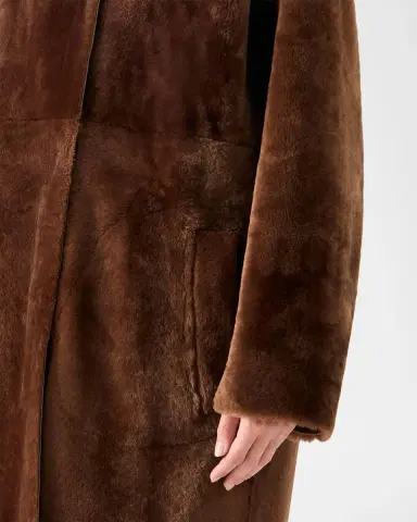 Akris punto Hooded Shearling Oversized Coat | Thumbnail 5 Akris punto Hooded Shearling Oversized Coat | Thumbnail 5