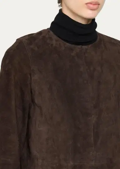 Vince Cropped Suede Jacket | Thumbnail 5