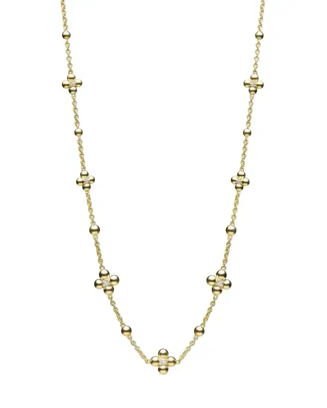 Paul Morelli 18K Yellow Gold Diamong Sequence Necklace