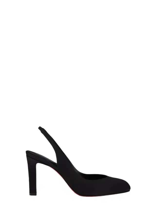 Christian Louboutin 85mm Fanny Love Satin Slingback Pumps