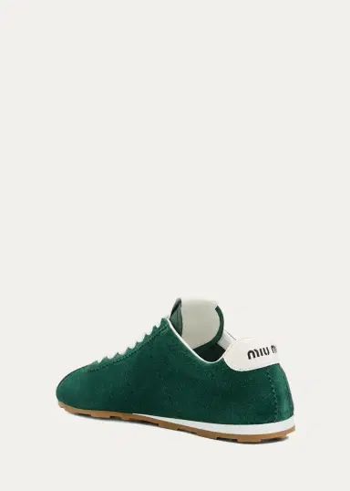 Miu Miu Suede Bicolor Retro Trainer Sneakers | Thumbnail 8 Miu Miu Suede Bicolor Retro Trainer Sneakers | Thumbnail 8