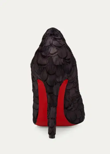 Christian Louboutin 100mm Fanny Silk Feather Pumps | Thumbnail 2 Christian Louboutin 100mm Fanny Silk Feather Pumps | Thumbnail 2
