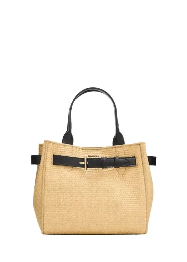 Tom Ford Audrey Small Raffia Top-Handle Bag