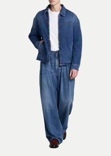 Marni Pleated-Front High-Rise Wide-Leg Jeans | Thumbnail 2