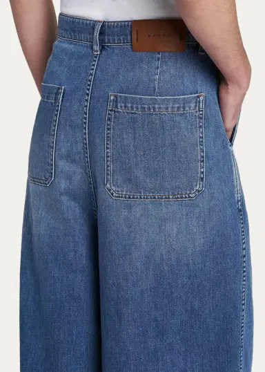 Marni Pleated-Front High-Rise Wide-Leg Jeans | Thumbnail 3