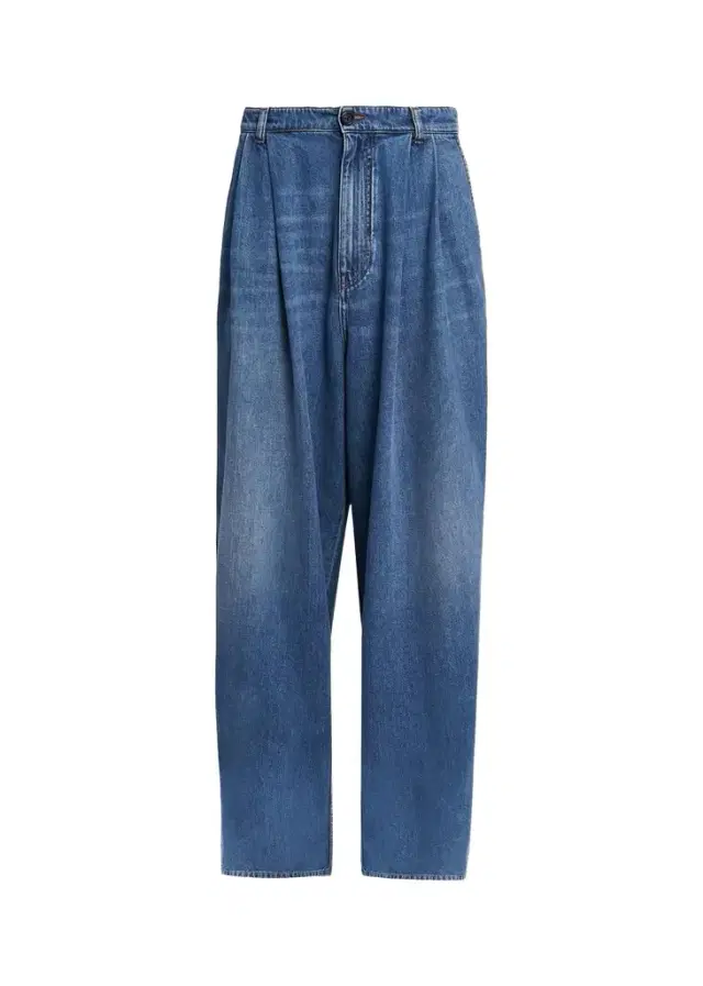 Marni Pleated-Front High-Rise Wide-Leg Jeans