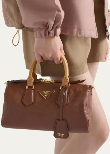 Prada Small Leather Top-Handle Bag | Thumbnail 2 Prada Small Leather Top-Handle Bag | Thumbnail 2