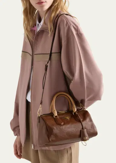 Prada Small Leather Top-Handle Bag | Thumbnail 5 Prada Small Leather Top-Handle Bag | Thumbnail 5
