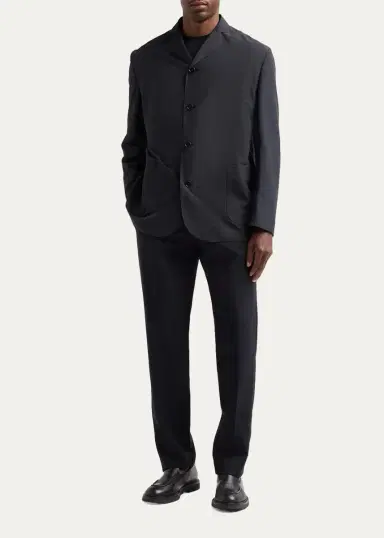 Jil Sander Men's Polyester Single-Breasted Sport Jacket 14 | Thumbnail 2