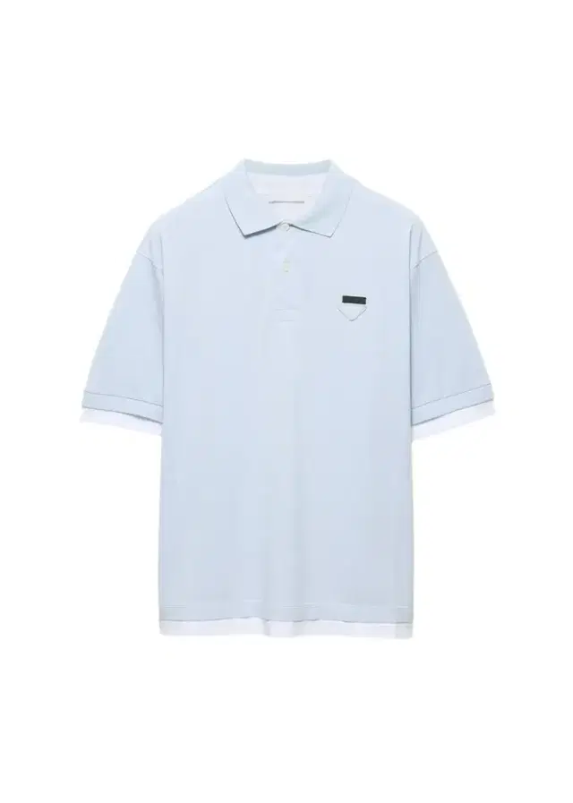 Prada Men's Double-Layer Polo Shirt