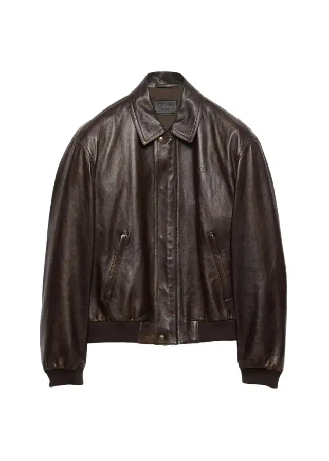 Prada Men's Napa Leather Full-Zip Jacket