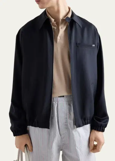 Prada Men's Wool and Mohair Blouson | Thumbnail 4
