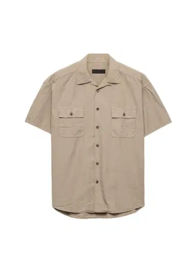 Prada Men's Cotton and Linen Short-Sleeve Shirt | Thumbnail 1