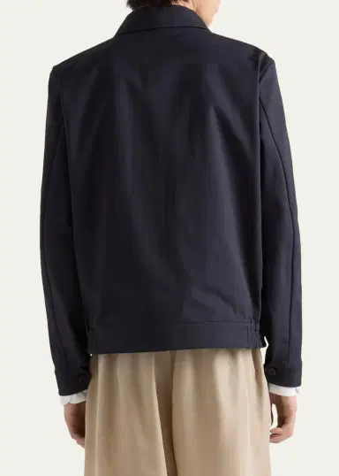 Prada Men's Technical Twill Shirt Jacket | Thumbnail 3