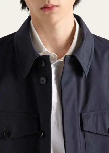 Prada Men's Technical Twill Shirt Jacket | Thumbnail 5