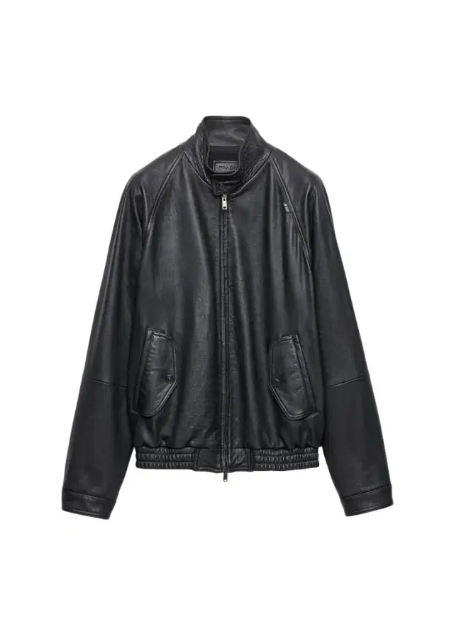 Prada Men's Stand Collar Napa Leather Jacket