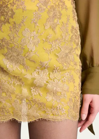 Saint Laurent Lace Mini Skirt | Thumbnail 5 Saint Laurent Lace Mini Skirt | Thumbnail 5