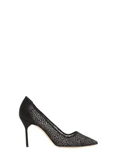Manolo Blahnik 90mm BBLA Dot Mesh Pumps | Thumbnail 1
