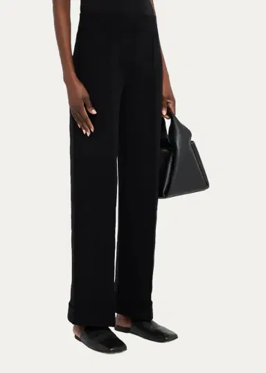 Lafayette 148 New York Thomas Cuffed Pintuck Straight-Leg Pants | Thumbnail 4 Lafayette 148 New York Thomas Cuffed Pintuck Straight-Leg Pants | Thumbnail 4