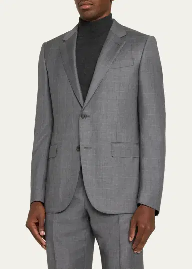 Zegna Men's Trofeo Wool Suit | Thumbnail 4 Zegna Men's Trofeo Wool Suit | Thumbnail 4