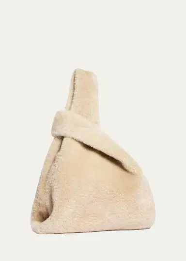 Simone Rocha Crystal-Embellished Faux Fur Shopping Tote Bag | Thumbnail 2 Simone Rocha Crystal-Embellished Faux Fur Shopping Tote Bag | Thumbnail 2
