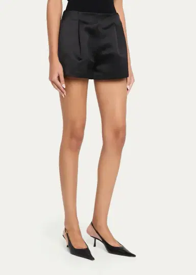 Ulla Johnson Isa High-Rise Satin Shorts | Thumbnail 4