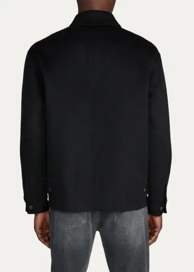 Frame Men's Double-Faced Wool Full-Zip Overshirt | Thumbnail 3