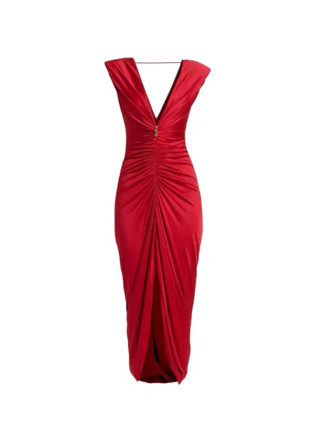 Ruched Tulip-Hem Gown Ruched Tulip-Hem Gown