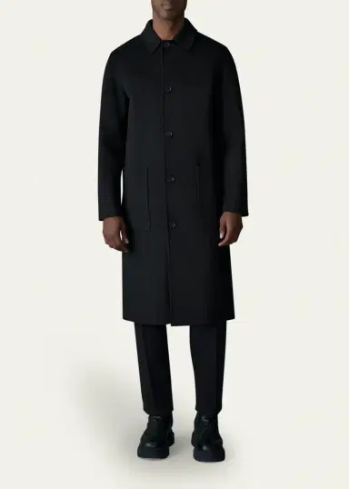 Mackage Men's Beckett Handmade Wool Overcoat | Thumbnail 2
