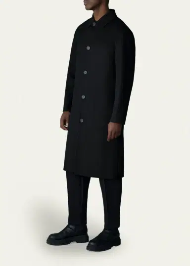 Mackage Men's Beckett Handmade Wool Overcoat | Thumbnail 4