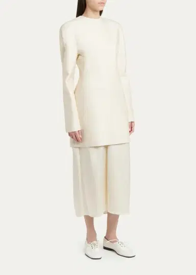 Bottega Veneta V-Waist Satin Midi Skirt | Thumbnail 2 Bottega Veneta V-Waist Satin Midi Skirt | Thumbnail 2