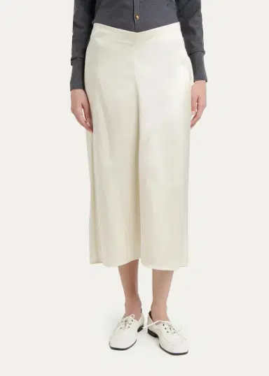 Bottega Veneta V-Waist Satin Midi Skirt | Thumbnail 4 Bottega Veneta V-Waist Satin Midi Skirt | Thumbnail 4