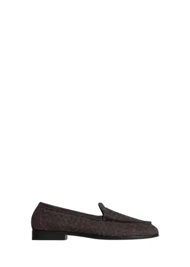 Bottega Veneta Men's Silenzio Intrecciato Suede Moc-Toe Loafers | Thumbnail 1 Bottega Veneta Men's Silenzio Intrecciato Suede Moc-Toe Loafers | Thumbnail 1