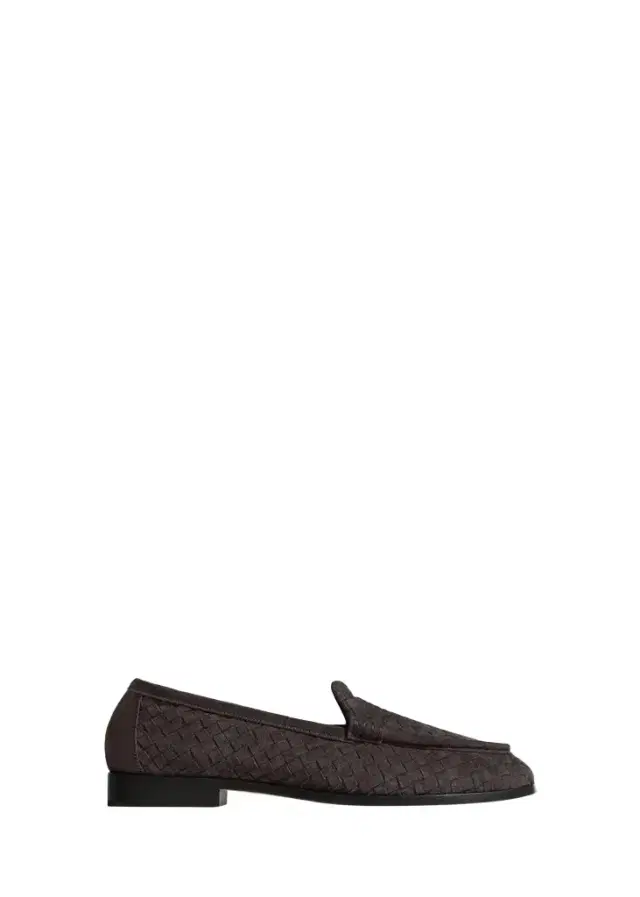 Bottega Veneta Men's Silenzio Intrecciato Suede Moc-Toe Loafers