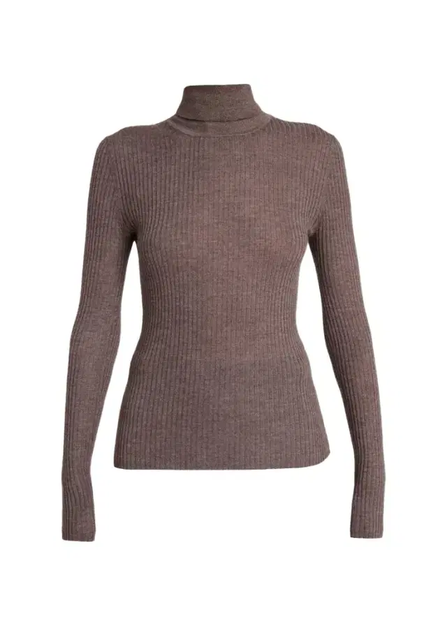 Gabriela Hearst Peppe Turtleneck Cashmere Rib Top