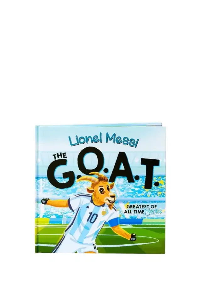 The Goat Academy "Lionel Messi, The GOAT" Hardcover Book