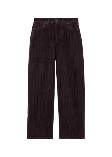 Burberry Men's Relaxed-Fit Check Jeans | Thumbnail 1
