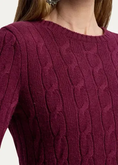 Ralph Lauren Collection Cable-Knit Cashmere Crewneck Sweater | Thumbnail 5