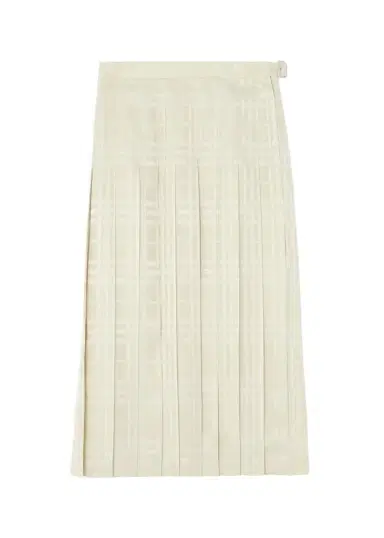 Burberry Annalie Jacquard-Check Silk Midi Skirt | Thumbnail 1 Burberry Annalie Jacquard-Check Silk Midi Skirt | Thumbnail 1