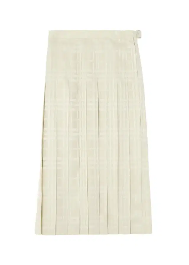 Burberry Annalie Jacquard-Check Silk Midi Skirt