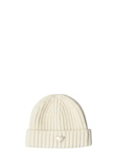 Prada Ribbed Crochet Beanie | Thumbnail 1 Prada Ribbed Crochet Beanie | Thumbnail 1