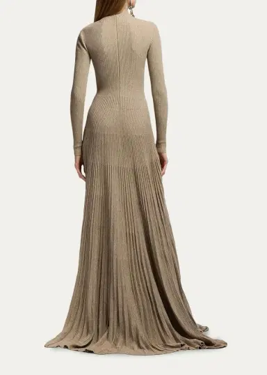 Ralph Lauren Collection Turtleneck Sweater Evening Dress | Thumbnail 3