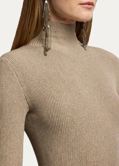 Ralph Lauren Collection Turtleneck Sweater Evening Dress | Thumbnail 5