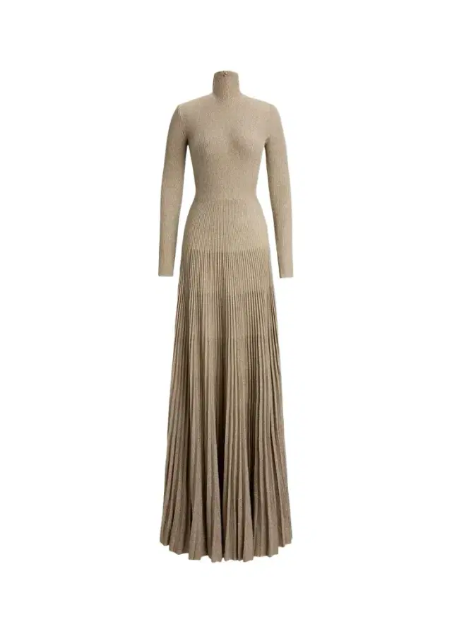 Ralph Lauren Collection Turtleneck Sweater Evening Dress